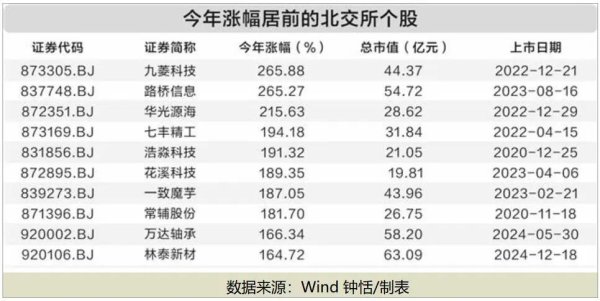同花配 26股翻倍，3股飙升逾200%！科技“牛股”频现