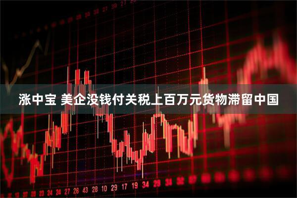 涨中宝 美企没钱付关税上百万元货物滞留中国